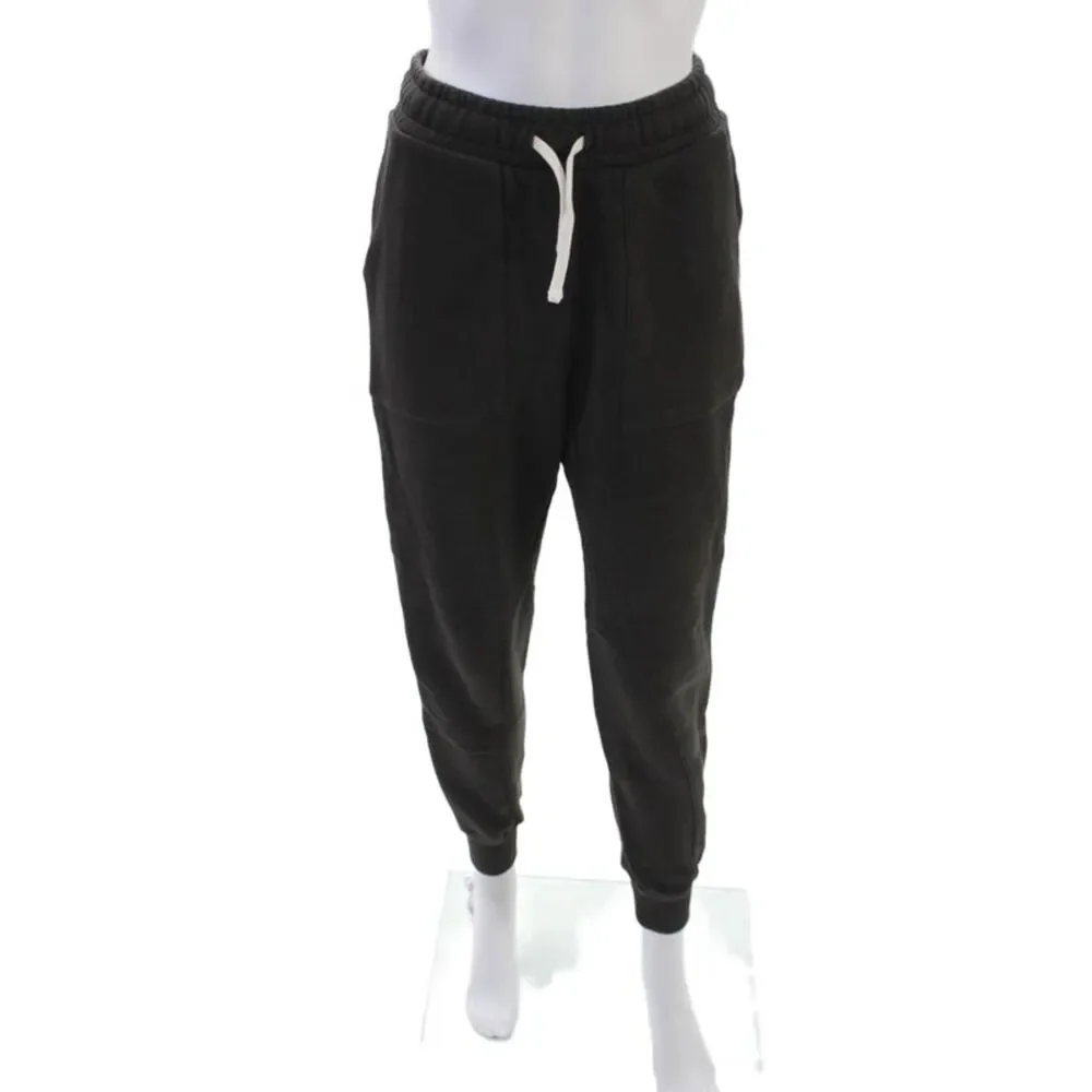 Ba&Sh Womens Cotton Drawstring Waist High-Rise Tapered Sweatpants Gray Size 1